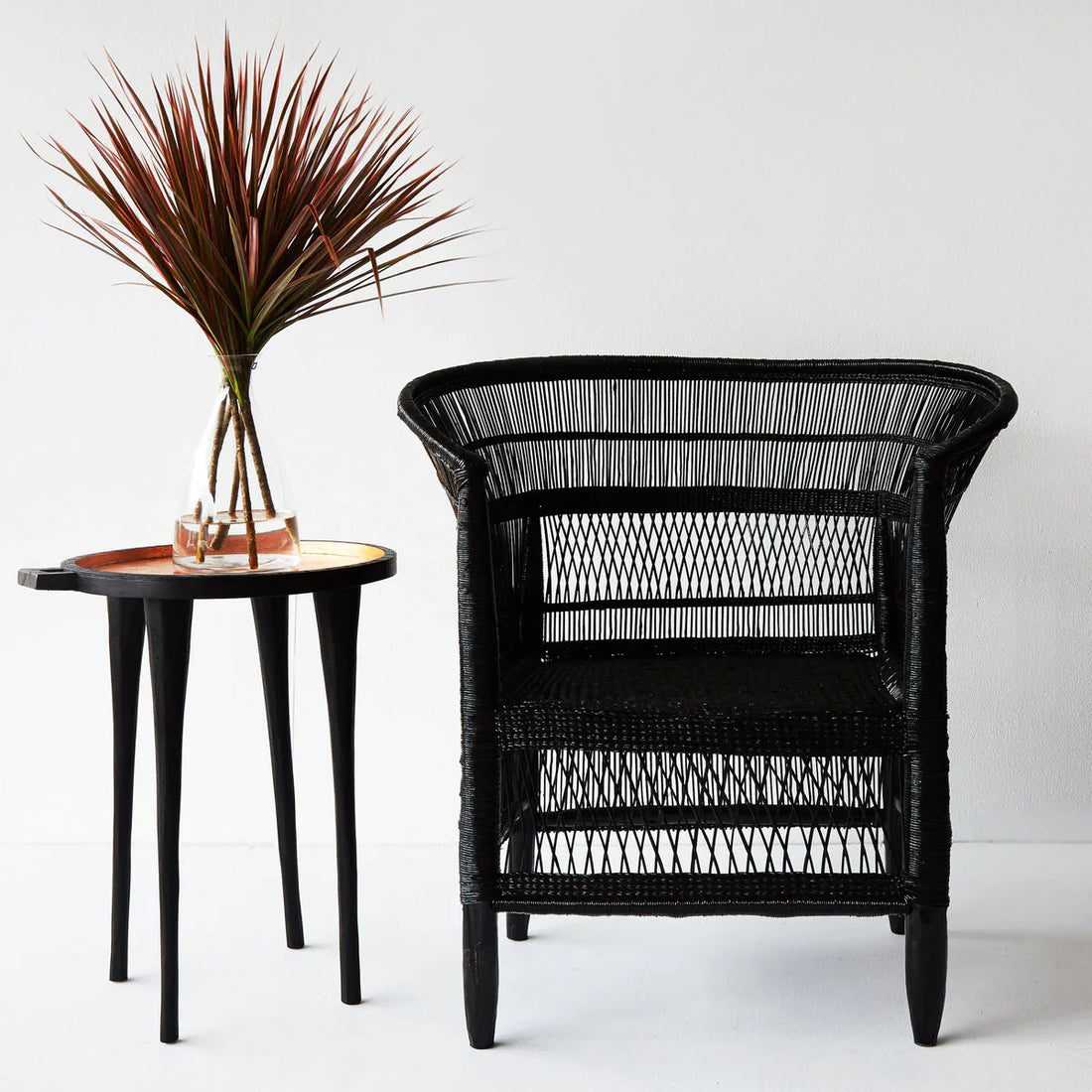 Malawi Cane Chair - Black