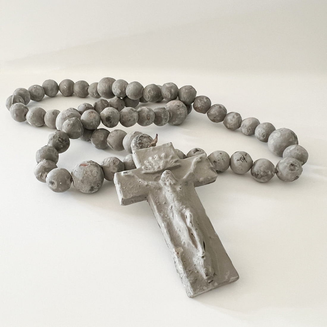 Decorative Rosary Beads Gray