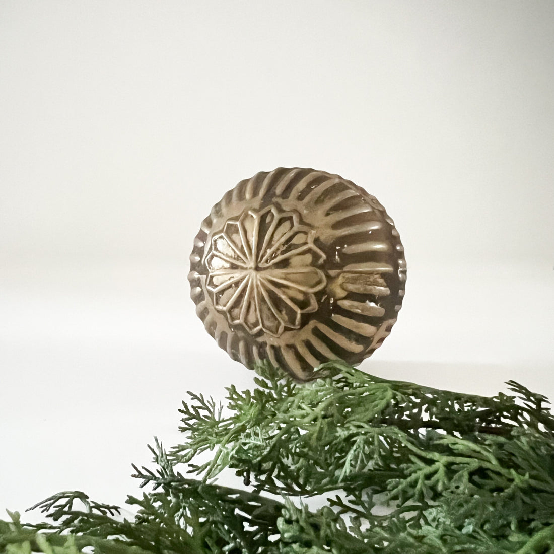 Aged Bronze & Brown Christmas Ornaments