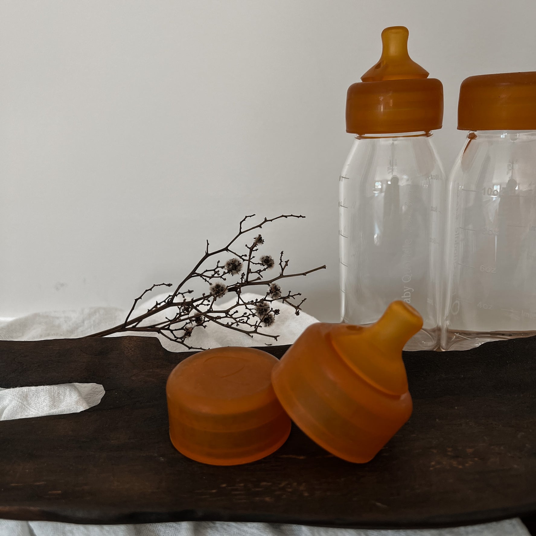 Glass Baby Bottle Abel Twin Pack
