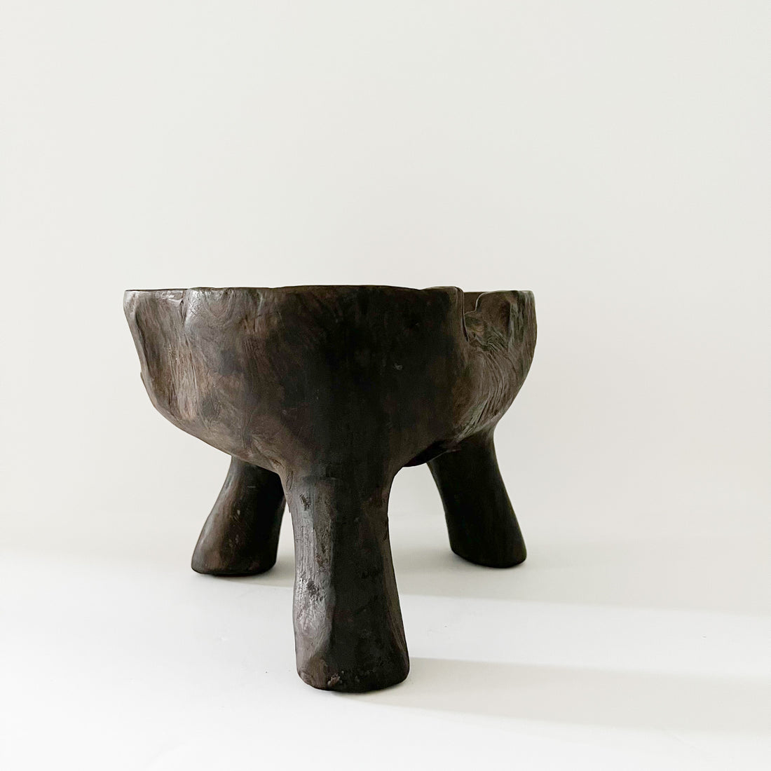 Hand-Carved Pedestal Bowl No.1