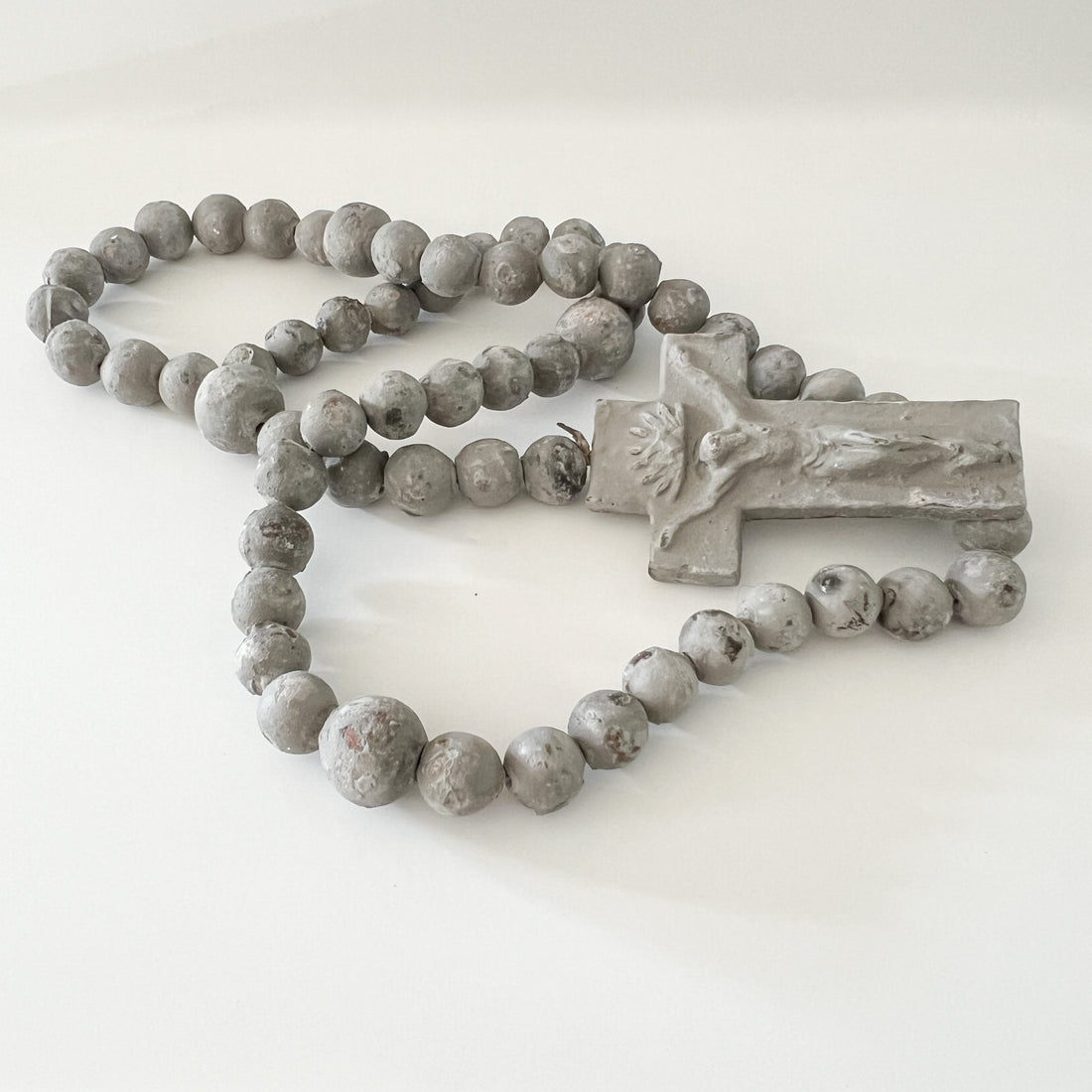 Decorative Rosary Beads Gray