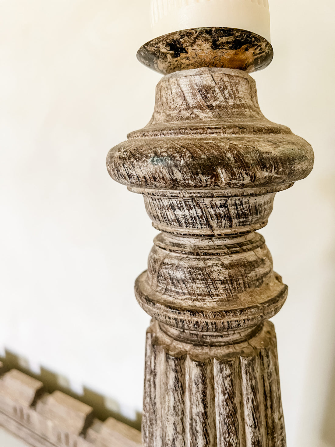 Vintage Pillar Candleholder