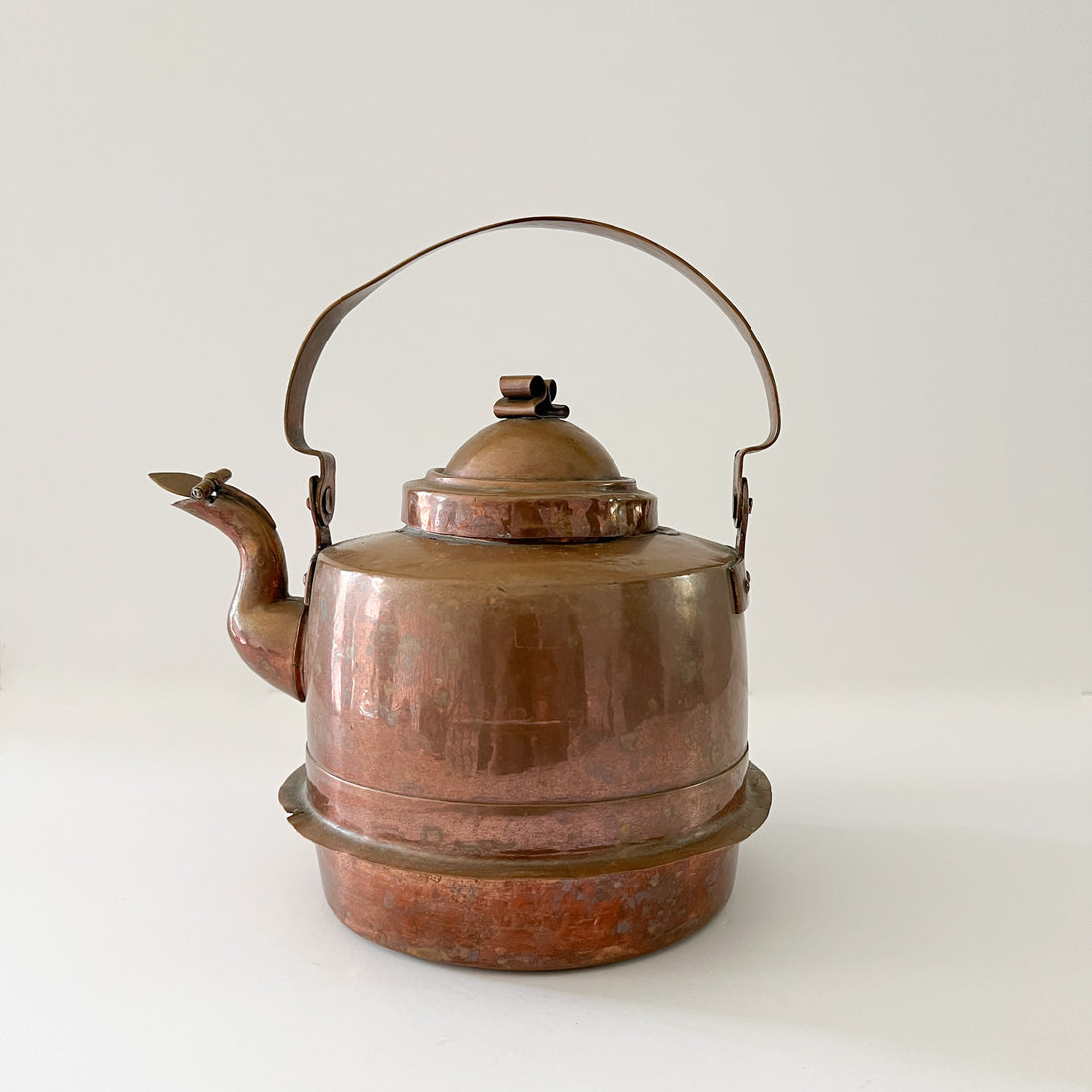 Copper Tea Pot, Water Kettle, Instant Coffee Maker, Vintage