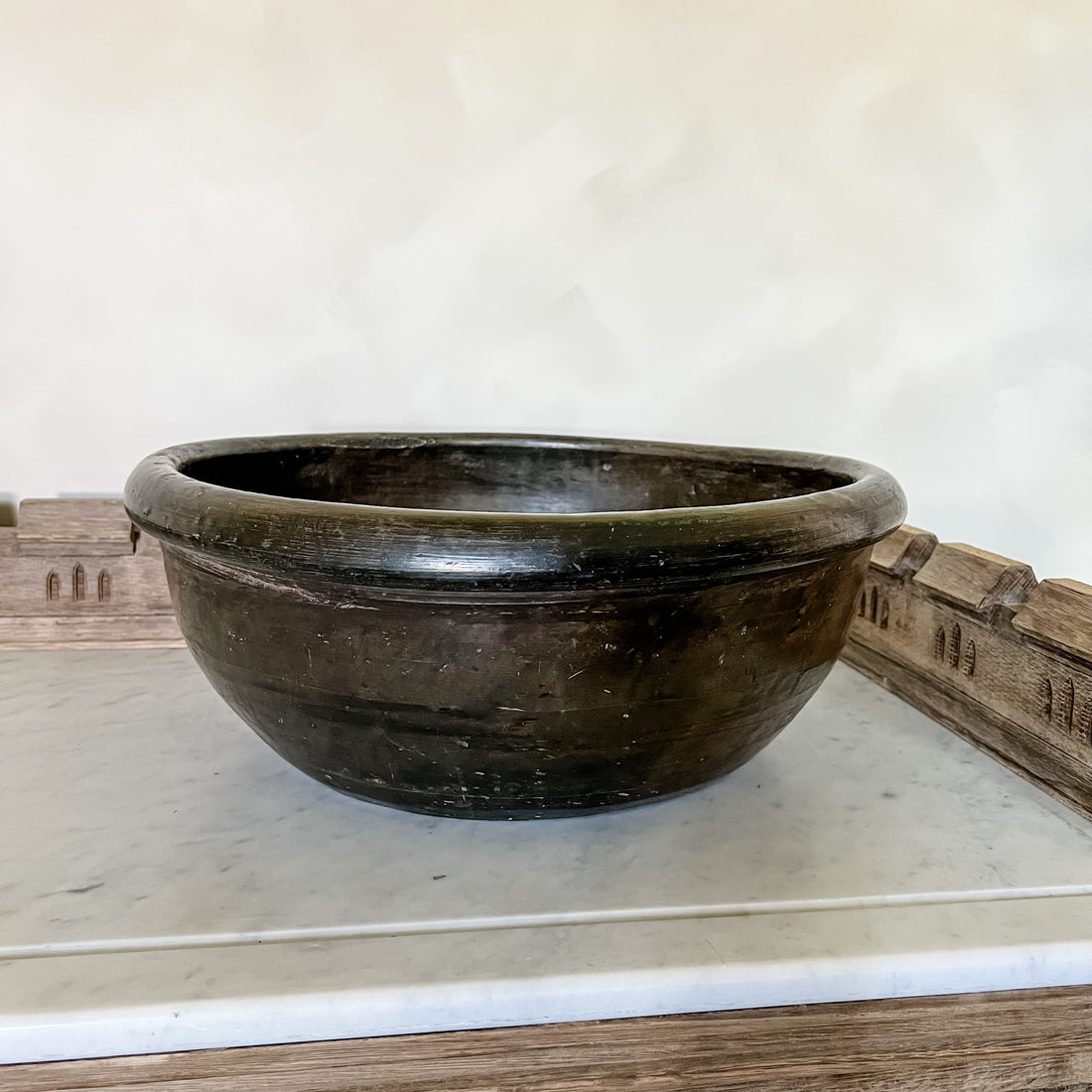 Found Antique Wide Pot